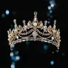 Fasce per capelli Lusso Zircone Diademi da sposa Corona nuziale Strass Fascia per capelli Damigella d'onore Fascia per capelli Accessori per capelli Perle Gioielli Sposa HQ0804 231102