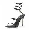 Fashion Personality Shoes Ladies Dress Spiral Strap Sandals Designer Rhinestone Women s High Heels CM Heel