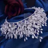 Copricapo Barocco Strass Tiara Barocco Cristallo Copricapo da sposa Pettini per capelli Strass Gioielli da sposa Accessori per capelli Corone nuziali con diamanti Argento Oro