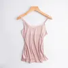 Женские танки Birdsky 2pcs Summer Women Women Silk Camisoles Рейки вершины кружев V Sece Top 77% Viscose 23% Mulberry 4 цвета. TS-19