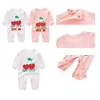 Niña recién nacida Rompera de algodón de algodón 0-2y Juque de trabajo para bebés Baby Bodysuit Minor Boy Diseñador Cloth Kids Jumpsuit Girl