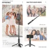 Selfie Monopods Bluetooth Kablosuz Handheld Selfie Stick Tripod Uzaktan Monopod IPhone 14 13 Pro Max Telefon Canlı Q231110