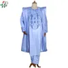 Ethnic Clothing H D South African Traditional Wear Formal Attire Bazin Riche Dashiki Outfits Shirt Pants Robe Suit No Cap African Men Agbada 230408