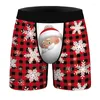 Mutande 2023 Natale stampa digitale slip da uomo comodi e traspiranti sexy boxer elasticizzati slim per tutte le stagioni all'ingrosso