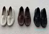 Designer Hereu Pesca Fishman Frühling/Sommer Spanische Nische Hereu gewebte Loafer für Damen mit runder Zehenpartie aus echtem Leder und flachen Schuhen mit einem Fuß