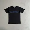 2023 Sommermode Trapstar Script Fade T-Shirt-schwarz/blau Herren High Street Trendy Kurzärmeliger lässiger lockerer Mantel