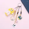 Keychains Fashion Animal Forme Drop Pendre Pendre Charmes STRAPE TÉLÉPHON