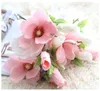 Fiori decorativi 37 cm Simulazione Fiore di magnolia Decorazione bianca Casa Soggiorno Tavolo da pranzo Matrimonio