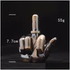 Tändare ovanliga långfingerjetfackla ljusare kreativ rak flamma butan kompakt återfyllningsbar gas med ljud prylar för män sp dhsi4