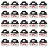 Cadeaupapier 25 stuks Kerst Snoepdozen Sneeuwpop Multifunctionele container voor Cookie Biscuit Vakantie Verjaardagscadeau Supply