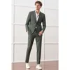 Men's Suits Suit 2 Pieces Set Italian Casual Slim Fit Wedding Dress Groom Business Work Jacket With Pants