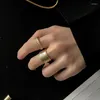 Cluster Ringen INS Mode Gouden Kleur Voor Vrouwen Frankrijk Plated Eenvoudige Geometrische Vintage Elegante Partij Sieraden Geschenken