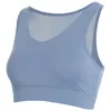 Yoga Outfit Sexy Translucent Hollow Back Crop Top Sports Bra Fitness Tank Tops Elastic Sport Gym Vest Professional Workout