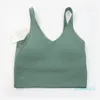 Sujetador de Yoga para mujer de verano en forma de U No 24 anillo incorporado almohadilla en el pecho Sujetador deportivo para mujer gimnasio sin mangas Fitness Yoga moda Tank Top sujetadores