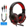 Professionelle LED-Licht-Gaming-Kopfhörer mit Bluetooth-Stereo-Headset-Mikrofon für Computer PS4 PS5 Xbox Bass Geschenke Weabg