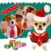 Dog Apparel 50pcs Christmas Pet Supplies Pet Dog Cat Xmas Neckties Bowties Santa Deer Pet Dog Grooming Accessories Small-Middle Dog Ties 231109