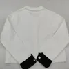 Lente en herfst hoogwaardige letter kort zwarte jas dames temperament gebreide vest designer short jas