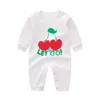 Niña recién nacida Rompera de algodón de algodón 0-2y Juque de trabajo para bebés Baby Bodysuit Minor Boy Diseñador Cloth Kids Jumpsuit Girl