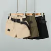 Shorts féminins High Wide Jam Sermiise Shorts féminins Vintage Belt Khaki Khaki Shorts féminins Summer Fashion Casual Vêtements 230410