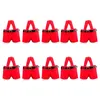 Kerstdecoraties Santa Claus broek TOTE TOTE TAGS STOUNT CANDY TAG Wedding Candy Storage Bucket Portable Wine Basket 50 PCS