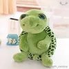 Stuffed Plush Animals Kids Toys Cute Baby Super Green Big Eyes Stuffed Tortoise Turtle Animal Plush Baby Toy Gift 20CM R231110