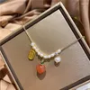 Pendants Sweet Honey Peach Design Natural Freshwater Pearl 14K Gold Filled Female Pendant Necklace Jewelry For Women Birthday Gifts