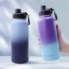 Tasses 32oz Thermos bouteille en plein air flacons sous vide en acier inoxydable sport eau garder froid étanche Camping 231109