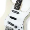 Anpassad butik Artist Signature Ritchie Blackmore 70S Gray White Electric Guitar Scalloped Rosewood Fingerboard Tremolo Bridge Whammy Bar Vintage Tuners