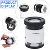 مكبر نظارات LED LED LOUPE 30x مكبدي القابل للتعديل machifier metal mirror مع مقياس القراءة الصغيرة مرآة المجوهرات machifier 230410