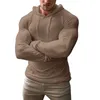 Survêtements pour hommes T-shirt à manches longues à manches longues T-shirt de sport Costume de fitness Bas à capuche Chemises graphiques pour hommes Pack