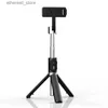 Selfie Monopods Tiktok Bluetooth Selfie Stick Live Mobile Streaming Trépied Stabilisateur de tête intégré Caméra Beauté Lumière de remplissage. Q231110