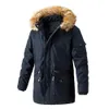 Kurtki mężczyzn Modao Winter for Men Down Coat Sasuals Fashion z kapturem bawełniany czarny niebieski zielony zielony khaki 231110