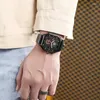 Wristwatches Men's Watch Square Fashion Trend Black Technology Youth Student Male British Style Watches