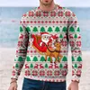 Erkek Hoodies Uzun Tunik Sweatshirt Hoodie Kış ve Sonbahar Günlük Kollu Noel Kar Tanesi Baskı Jumper Style Jogging Suit Seti