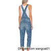 Women's Jumpsuits Rompers 2023 Jumpsuits Jeans Fashion Women Street Loose Causal High Waist Polka Dots Print Denim Trousers 410&3