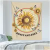 Tapestries Mushroom Tapestry Wall Hanging Plant نحت زهرة التوضيح الخريطة الفنية