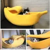 Cat Beds Cute Bed House Banana-shaped Soft Cuddle Hammock Lovely Pet Supplies For Kittens Small Dogs