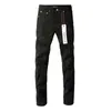 Jeans da marca roxa American High Street preto desgastado e desgastadoOZLP