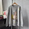 Pulls pour femmes HSA Mignon Automne / Hiver Art Motif Imprimer Casual Pull en tricot Pull 2023 Pulls en vrac Pulls tricotés Sweat-shirt rétro