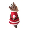 Hondenkleding Leuke rode kerststijl Pet Dogs Dress door CPAM Kleine puppy kleding