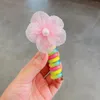 ヘアアクセサリー子供用電話ラインループかわいい漫画ヘッドロープハイエラスティックノーハームバンドベイビーガールズ1PCS