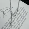 Chains 925 Sterling Silver Star Zircon Necklaces For Women Designer Jewelry Gift Female Offers GaaBou Jewellery