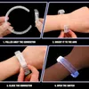 LED RAVE Toy 36pc White Glow Armbands LED Light Up Armband Glow Armband Lysande i Dark Birthday Wedding Party Favors Toy Supplies 231109