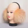 Ear Muffs Kobiety moda rosyjska zima prawdziwe lis futra futra pełna Pelt 100% naturalny lis futra muffy termiczne girl futra ear-cap pakiet 231109