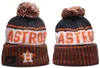 남자 모자 Astros Beanies Houston Hats All 32 팀 니트 커프스 스트라이프 사이드 라인 울 워마 미국 대학 스포츠 니트 모자 비니 캡 A2