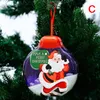 クリスマスの装飾1PCSスズプレートラウンドキャンディボックスクッキーコンテナハンギング装飾ギフト装飾ティンクッキージャー