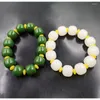 Strand Outer Mongolia Material Imitation Jasper Old Shape Beads Bracelet Men And Women