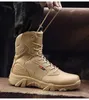 Laarzen Hoge kwaliteit Militaire lederen gevechtslaarzen voor heren Combat Bot Infanterie Tactische laarzen Bot Army Bots Legerschoenen Waterdicht 231110