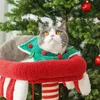 Dog Apparel Christmas Plush Elk Suit Winter Warm Pet Clothing Cat Cape Coat Thickened Fall And Winter Style Cloak 231110