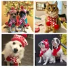 犬のアパレルクリスマスペットセーター猫犬のセーターニット子犬服暖かい秋の冬クリスマスコスチュームのための小さな大きな大きな犬のベスト231110